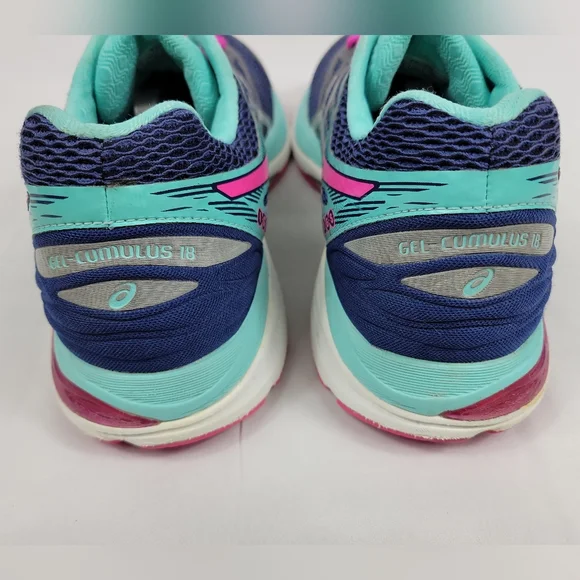 Asics Gel Cumulus 18 Athletic Comfort Shoes Womens Size 10 Multicolor T6C8N - Picture 6 of 12